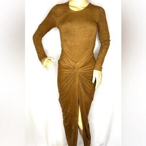 Hot & Delicious Suede-Like Soft & Sexy Maxi Dress S